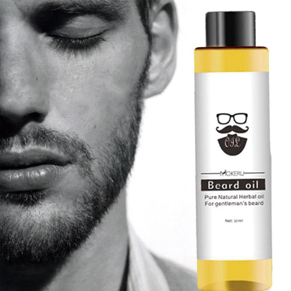 30ml Mokeru 100% Natural Organic Beard Oil Hair Loss Products Spray Beard Growth Oil For Growth Men Beard Grow Treatment