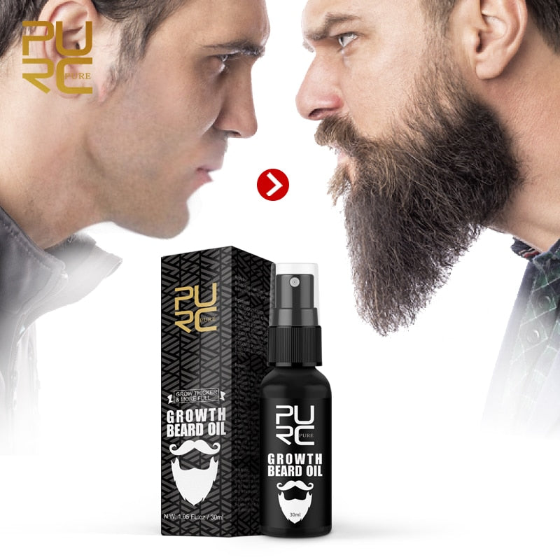 PURC Growth Beard Oil Grow Beard thicker & more full  thicken Hair Beard Oil Big Sale 11.11