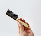 Plating Beard Shaving Comb Soft Dusting Clean Retro Oil Hair Barber Plating Brush Neck Broken Hair Sweep